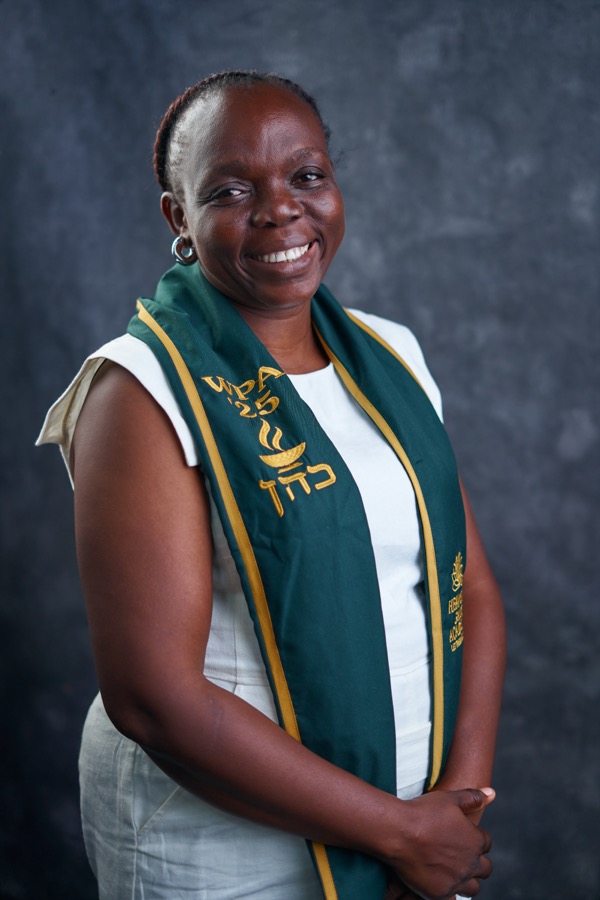 A WPA ’25 graduate in her ceremony stole