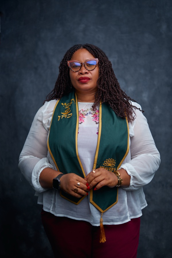 A WPA ’25 graduate in her ceremony stole